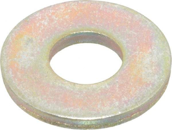 Value Collection - 5/16" Screw, Grade 8 Steel Extra Thick Flat Washer - Zinc Yellow Dichromate Finish - Apex Tool & Supply