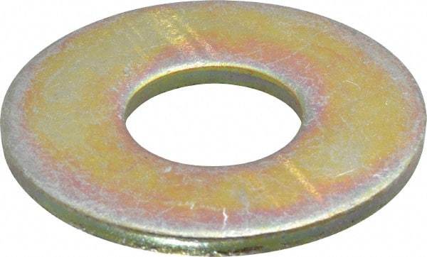 Value Collection - 7/8" Screw, Grade 8 Steel Extra Thick Flat Washer - Zinc Yellow Dichromate Finish - Apex Tool & Supply