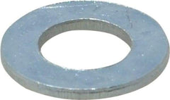 Value Collection - M10 Screw, Steel Standard Flat Washer - 10.5mm ID x 20mm OD, 2mm Thick, Zinc-Plated Finish - Apex Tool & Supply