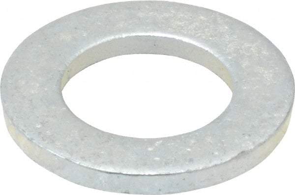 Value Collection - M16 Screw, Steel Standard Flat Washer - 17mm ID x 30mm OD, 3mm Thick, Zinc-Plated Finish - Apex Tool & Supply