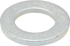 Value Collection - M16 Screw, Steel Standard Flat Washer - 17mm ID x 30mm OD, 3mm Thick, Zinc-Plated Finish - Apex Tool & Supply