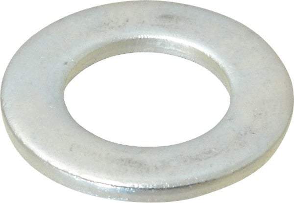 Value Collection - M18 Screw, Steel Standard Flat Washer - 19mm ID x 34mm OD, 3mm Thick, Zinc-Plated Finish - Apex Tool & Supply