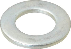 Value Collection - M18 Screw, Steel Standard Flat Washer - 19mm ID x 34mm OD, 3mm Thick, Zinc-Plated Finish - Apex Tool & Supply
