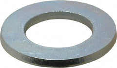 Value Collection - M24 Screw, Steel Standard Flat Washer - 25mm ID x 44mm OD, 4mm Thick, Zinc-Plated Finish - Apex Tool & Supply