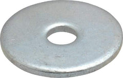 Value Collection - #8 Screw, Steel Fender Flat Washer - 3/16" ID x 3/4" OD, 0.067" Thick, Zinc-Plated Finish - Apex Tool & Supply