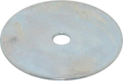 Value Collection - 1/4" Screw, Steel Fender Flat Washer - 1/4" ID x 2" OD, 0.08" Thick, Zinc-Plated Finish - Apex Tool & Supply