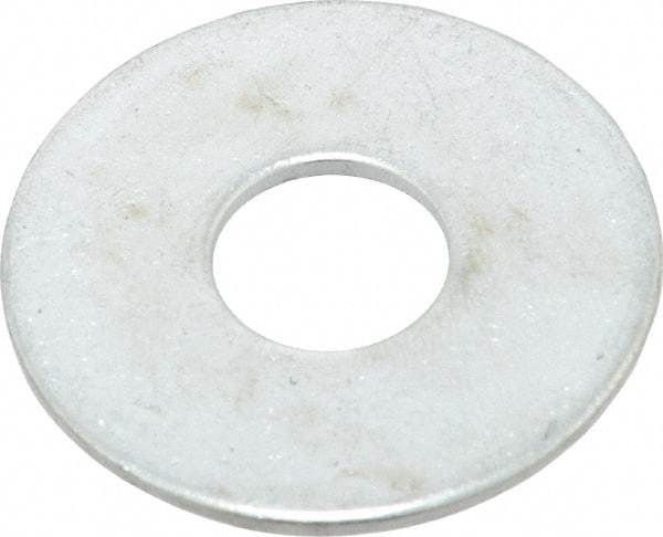 Value Collection - 1/2" Screw, Steel Fender Flat Washer - 1/2" ID x 1-1/2" OD, 0.08" Thick, Zinc-Plated Finish - Apex Tool & Supply