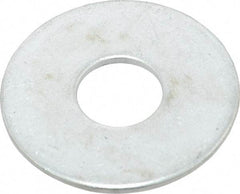 Value Collection - 1/2" Screw, Steel Fender Flat Washer - 1/2" ID x 1-1/2" OD, 0.08" Thick, Zinc-Plated Finish - Apex Tool & Supply