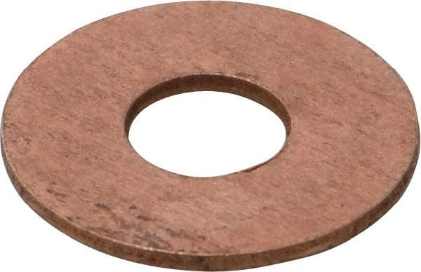 Value Collection - 1/4" Screw, Silicon Bronze Standard Flat Washer - 5/16" ID x 11/16" OD, 1-1/16" Thick - Apex Tool & Supply