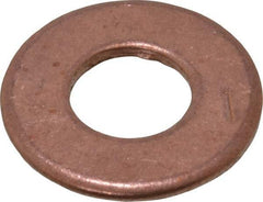 Value Collection - #24 Screw, Silicon Bronze Standard Flat Washer - 0.395" ID x 7/8" OD, 0.064" Thick, Plain Finish - Apex Tool & Supply