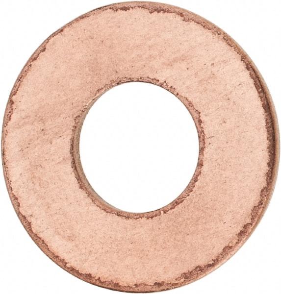 Value Collection - 1/2" Screw, Silicon Bronze Standard Flat Washer - 0.531" ID x 1-1/4" OD, 0.091" Thick - Apex Tool & Supply