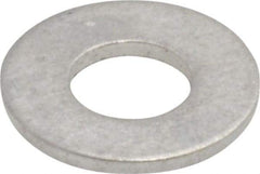 Value Collection - #8 Screw, Aluminum Standard Flat Washer - 0.168" ID x 3/8" OD, 0.032" Thick, Plain Finish - Apex Tool & Supply