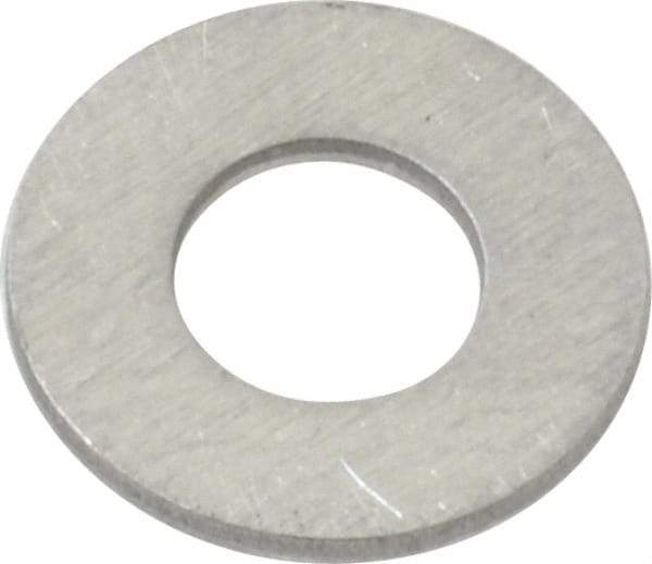 Value Collection - #10 Screw, Aluminum Standard Flat Washer - 0.196" ID x 1/2" OD, 0.039" Thick - Apex Tool & Supply