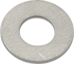Value Collection - #10 Screw, Aluminum Standard Flat Washer - 0.196" ID x 1/2" OD, 0.039" Thick - Apex Tool & Supply