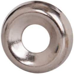 Value Collection - 7/64" Thick, Nickel-Plated Finish, Steel, Standard Countersunk Washer - 0.18" ID x 17/32" OD - Apex Tool & Supply