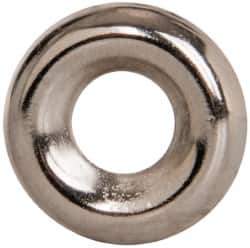 Value Collection - 7/64" Thick, Nickel-Plated Finish, Steel, Standard Countersunk Washer - 0.235" ID x 19/32" OD - Apex Tool & Supply