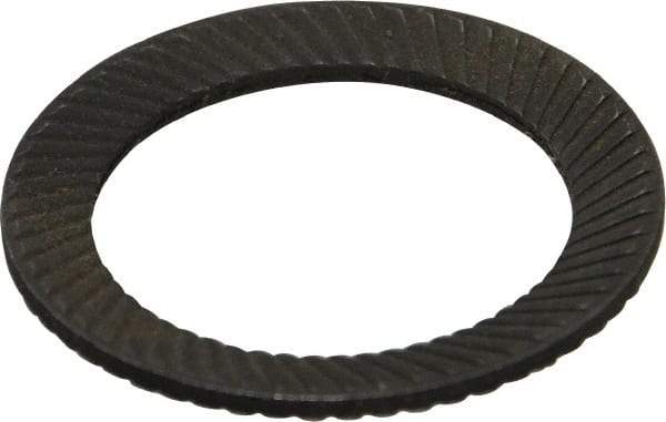 Value Collection - 1" Bolt, 1-1/16" ID, Steel, Uncoated, Belleville Disc Spring - 1-1/2" OD - Apex Tool & Supply