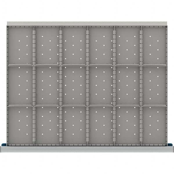 LISTA - 18-Compartment Drawer Divider Layout for 3.15" High Drawers - Apex Tool & Supply