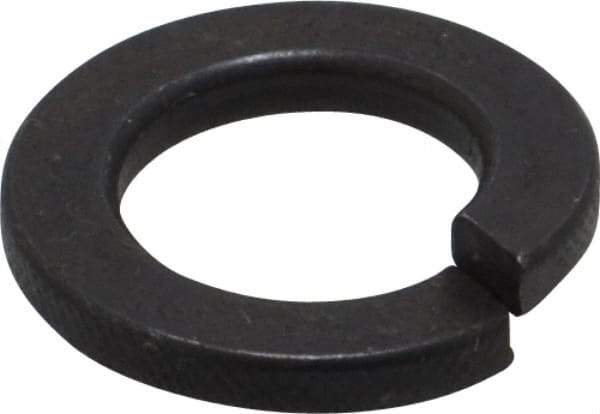 Value Collection - M12, 12.2mm ID, 2.5mm Thick Split Lock Washer - Steel, Uncoated, 12.2mm Min ID, 12.7mm Max ID, 21.1mm Max OD - Apex Tool & Supply