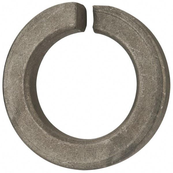 Value Collection - 1-1/2", 1.504" ID, 3/8" Thick Split Lock Washer - Steel, Zinc-Plated Finish, 1.504" Min ID, 1.534" Max ID, 2.419" Min OD, 2.43" Max OD - Apex Tool & Supply
