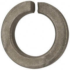 Value Collection - 1-1/2", 1.504" ID, 3/8" Thick Split Lock Washer - Steel, Zinc-Plated Finish, 1.504" Min ID, 1.534" Max ID, 2.419" Min OD, 2.43" Max OD - Apex Tool & Supply