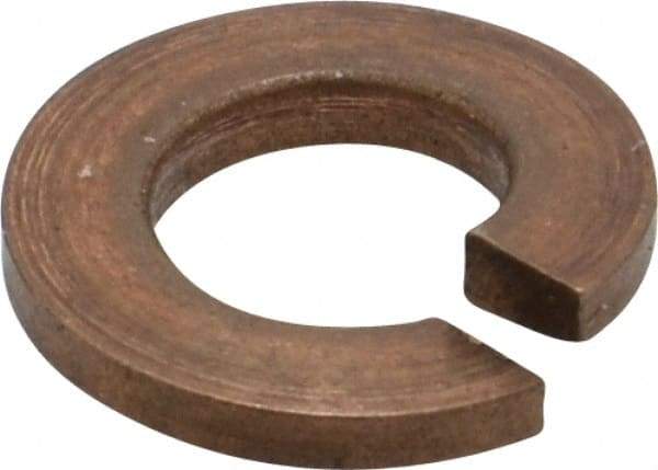 Value Collection - 1/4", 0.252" ID, 0.487" OD, 0.062" Thick Split Lock Washer - Silicon Bronze, 0.254" Min ID, 0.262" Max ID, 0.489" Min OD, 0.491" Max OD - Apex Tool & Supply