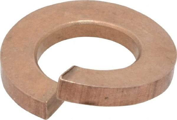 Value Collection - 3/8", 0.377" ID, 0.68" OD, 0.094" Thick Split Lock Washer - Silicon Bronze, 0.38" Min ID, 0.39" Max ID, 0.683" Min OD, 0.691" Max OD - Apex Tool & Supply