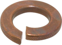 Value Collection - 7/16", 0.44" ID, 0.776" OD, 0.109" Thick Split Lock Washer - Silicon Bronze, 0.443" Min ID, 0.455" Max ID, 0.779" Min OD, 0.787" Max OD - Apex Tool & Supply