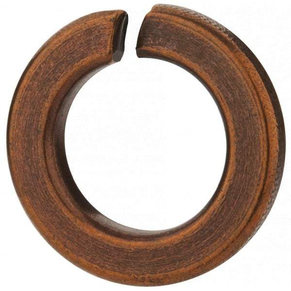 Value Collection - 3/4", 0.753" ID, 1.264" OD, 0.188" Thick Split Lock Washer - Silicon Bronze, 0.76" Min ID, 0.775" Max ID, 1.271" Min OD, 1.291" Max OD - Apex Tool & Supply