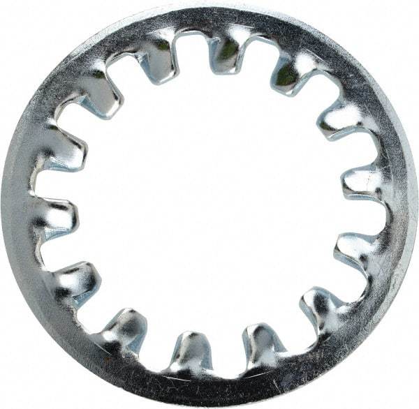 Value Collection - 1 Screw, 1.06" ID, Steel Internal Tooth Lock Washer - 1.637" OD, Zinc-Plated, Grade 2 - Apex Tool & Supply