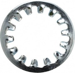 Value Collection - 1 Screw, 1.06" ID, Steel Internal Tooth Lock Washer - 1.637" OD, Zinc-Plated, Grade 2 - Apex Tool & Supply