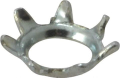 Value Collection - #6 Screw, 0.15" ID, Steel External Tooth Lock Washer - 0.289" OD, Zinc-Plated, Grade 2 - Apex Tool & Supply