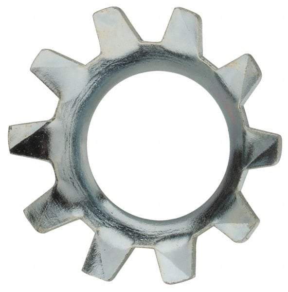 Value Collection - 5/16" Screw, 0.333" ID, Steel External Tooth Lock Washer - 0.599" OD, Zinc-Plated, Grade 2 - Apex Tool & Supply