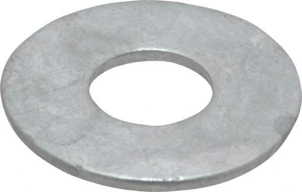 Value Collection - 3/4" Screw, Steel USS Flat Washer - 13/16" ID x 2" OD, 5/32" Thick, Galvanized Finish - Apex Tool & Supply