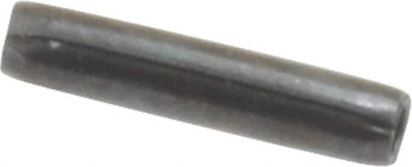 Made in USA - 1/16" Diam x 5/16" Long Coiled Spring Pin - Grade 1070-1090 Alloy Steel, Black Oxide Finish - Apex Tool & Supply