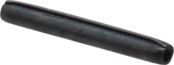 Made in USA - 1/16" Diam x 1/2" Long Coiled Spring Pin - Grade 1070-1090 Alloy Steel, Black Oxide Finish - Apex Tool & Supply