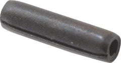 Made in USA - 3/32" Diam x 3/8" Long Coiled Spring Pin - Grade 1070-1090 Alloy Steel, Black Oxide Finish - Apex Tool & Supply