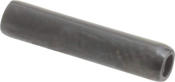 Made in USA - 3/32" Diam x 7/16" Long Coiled Spring Pin - Grade 1070-1090 Alloy Steel, Black Oxide Finish - Apex Tool & Supply