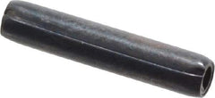 Made in USA - 3/32" Diam x 1/2" Long Coiled Spring Pin - Grade 1070-1090 Alloy Steel, Black Oxide Finish - Apex Tool & Supply