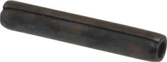 Made in USA - 3/32" Diam x 9/16" Long Coiled Spring Pin - Grade 1070-1090 Alloy Steel, Black Oxide Finish - Apex Tool & Supply