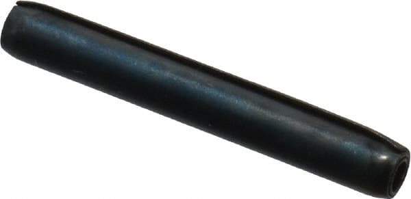 Made in USA - 3/32" Diam x 11/16" Long Coiled Spring Pin - Grade 1070-1090 Alloy Steel, Black Oxide Finish - Apex Tool & Supply