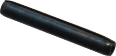 Made in USA - 3/32" Diam x 11/16" Long Coiled Spring Pin - Grade 1070-1090 Alloy Steel, Black Oxide Finish - Apex Tool & Supply