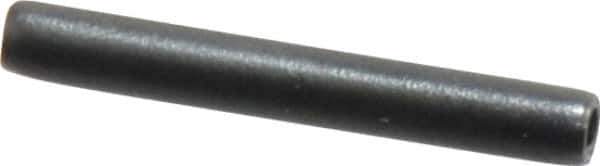 Made in USA - 3/32" Diam x 3/4" Long Coiled Spring Pin - Grade 1070-1090 Alloy Steel, Black Oxide Finish - Apex Tool & Supply