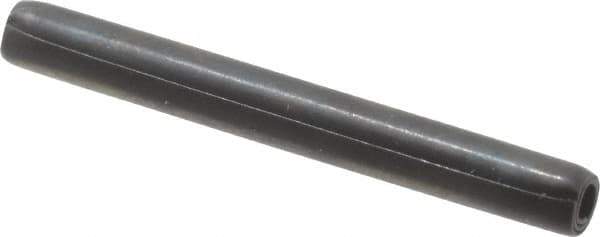 Made in USA - 3/32" Diam x 7/8" Long Coiled Spring Pin - Grade 1070-1090 Alloy Steel, Black Oxide Finish - Apex Tool & Supply