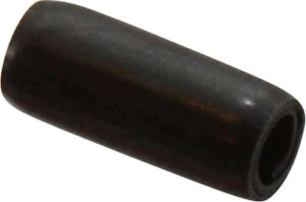 Made in USA - 1/8" Diam x 5/16" Long Coiled Spring Pin - Grade 1070-1090 Alloy Steel, Black Oxide Finish - Apex Tool & Supply