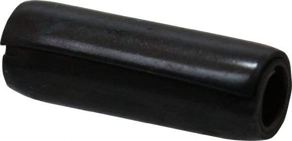 Made in USA - 1/8" Diam x 3/8" Long Coiled Spring Pin - Grade 1070-1090 Alloy Steel, Black Oxide Finish - Apex Tool & Supply