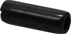 Made in USA - 1/8" Diam x 3/8" Long Coiled Spring Pin - Grade 1070-1090 Alloy Steel, Black Oxide Finish - Apex Tool & Supply