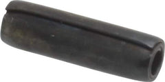 Made in USA - 1/8" Diam x 7/16" Long Coiled Spring Pin - Grade 1070-1090 Alloy Steel, Black Oxide Finish - Apex Tool & Supply