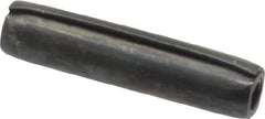 Made in USA - 1/8" Diam x 9/16" Long Coiled Spring Pin - Grade 1070-1090 Alloy Steel, Black Oxide Finish - Apex Tool & Supply