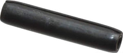 Made in USA - 1/8" Diam x 5/8" Long Coiled Spring Pin - Grade 1070-1090 Alloy Steel, Black Oxide Finish - Apex Tool & Supply